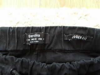 Bershka rozm.XL 42  joggery bawełna elastan na ściągaczach spodnie