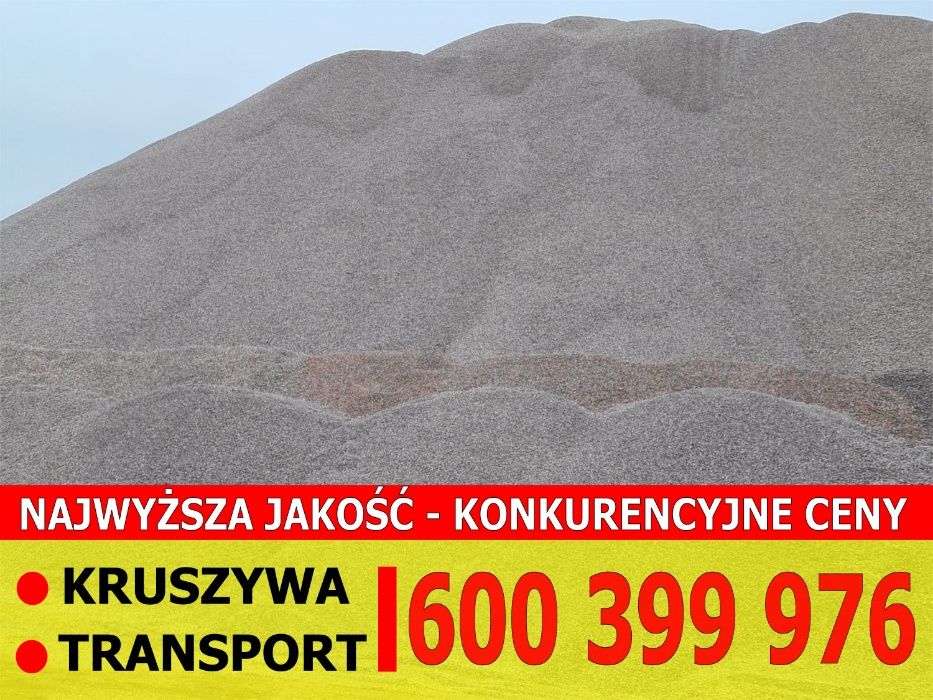 Kruszywo drogowe,kliniec, tłuczeń, grys - Piaseczno- Niskie ceny
