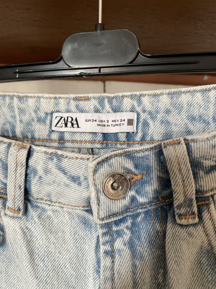 Джинси  Zara Z1975 high rise straight jeans