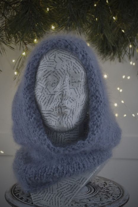 Gołąbkowa moherowa balaklawa balaclava kaptur komin kominiarka