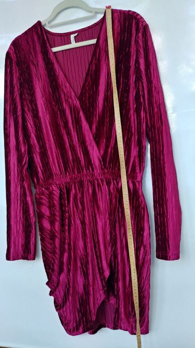 Sukienka bordowa koktajlowa NELLY M