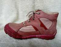 Okazja!!! - BARTEK - różowe skórzane buty r:23 (15cm) /k4b