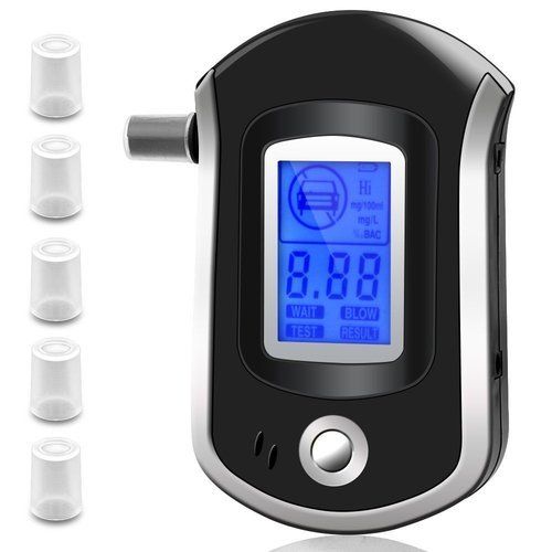 Alcoolimetro Digital Portatil Teste de Álcool Bafometro qualidade NOVO