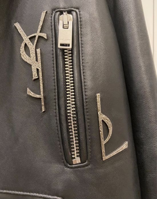 Yves Saint Laurent/YSL skóra,ramoneska,kurtka