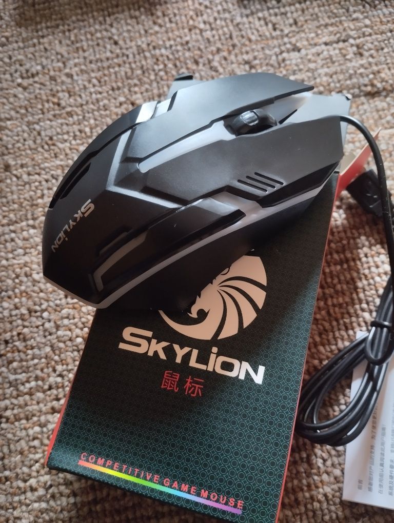 Игровая мышь SkyLion, проводная, геймерская мышка с RGB