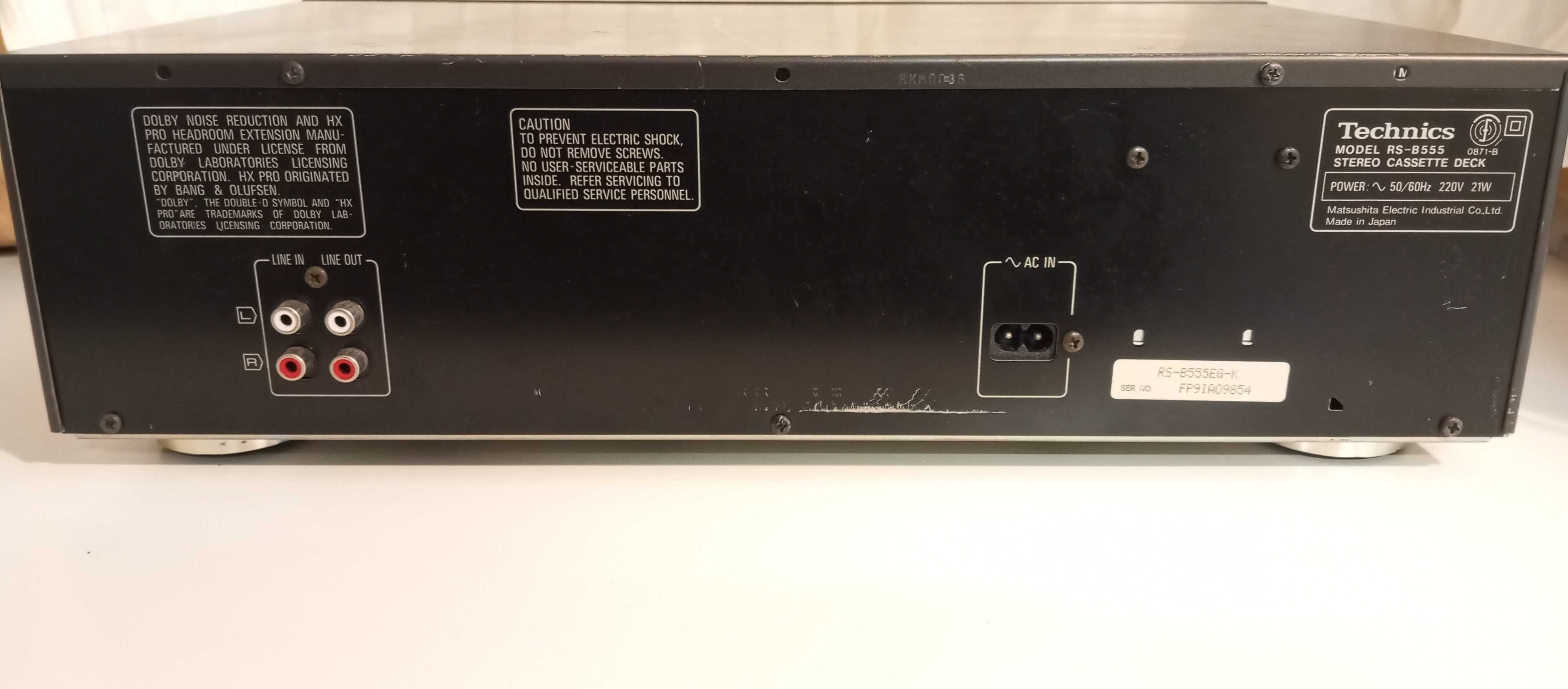 TECHNICS RS - B555  -  Stereo cassette deck