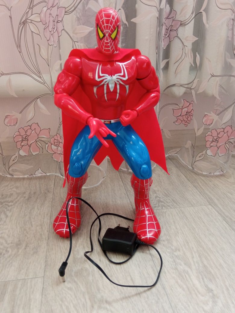 Большой интерактивный Человек паук игрушка в идеальном состоянии