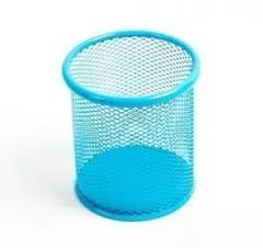 Kubek na długopisy siatka niebieski. LEVIATAN