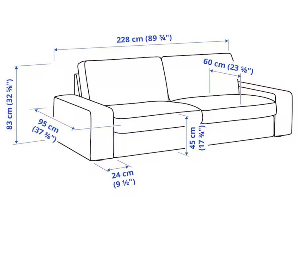 Kanapa skórzana Ikea Kivik