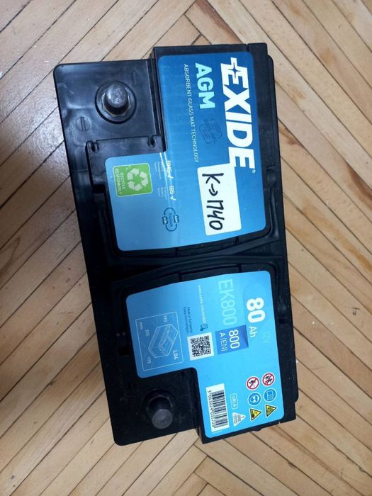 Акамулятор EXIDE AGM 80Ah