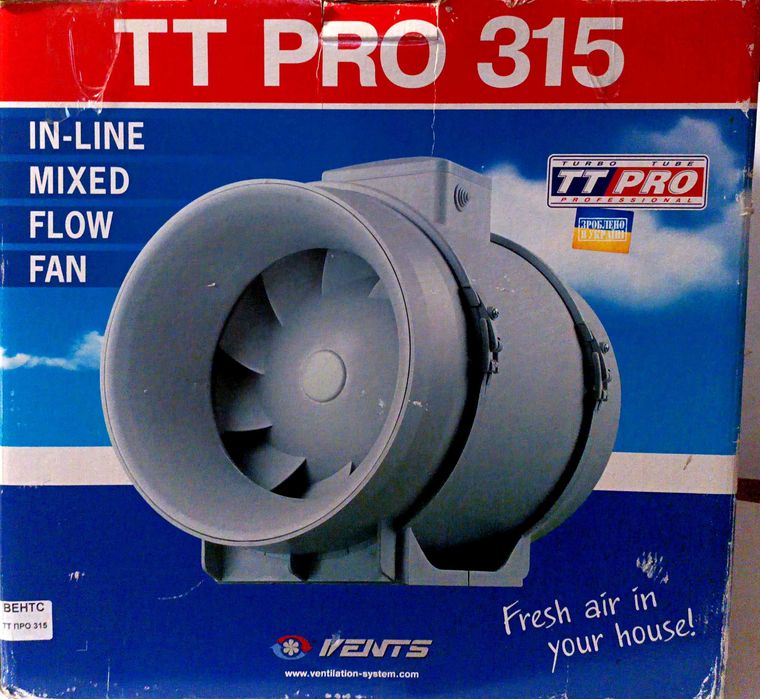 Канальний вентилятор Вентс ТТ ПРО 315