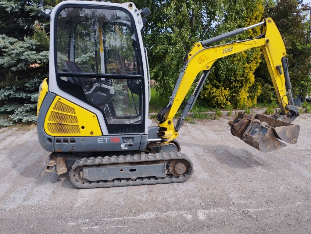 Minikoparka Wacker Neuson ET 18 Zamienie Cat Komatsu JCB Rok 2017