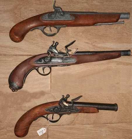 Réplicas de pistolas antigas