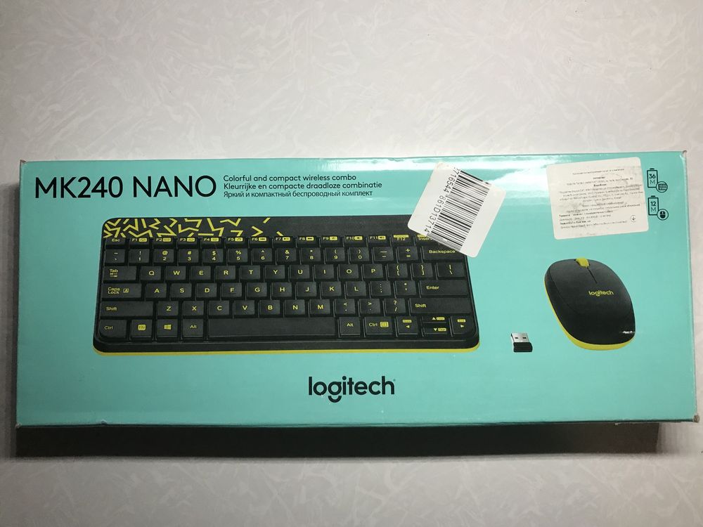 Комплект клавіатура і мишка logitech mk240