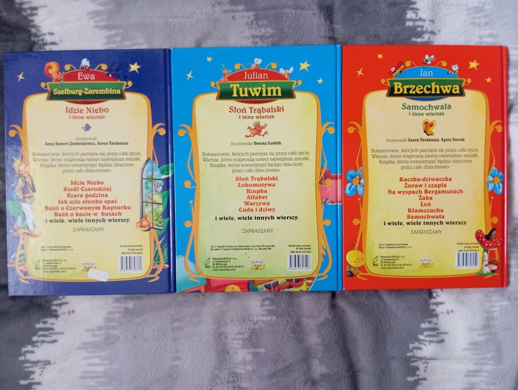 3 książki z wierszami dla dzieci