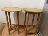 2 mesas de madeira