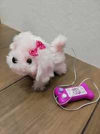 Piesek interaktywny szczeka na baterie różowy chi chi love