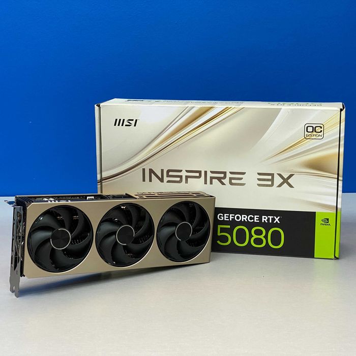 MSI GeForce RTX 5080 Inspire 3X OC | 16GB GDDR7 (3 ANOS DE GARANTIA)
