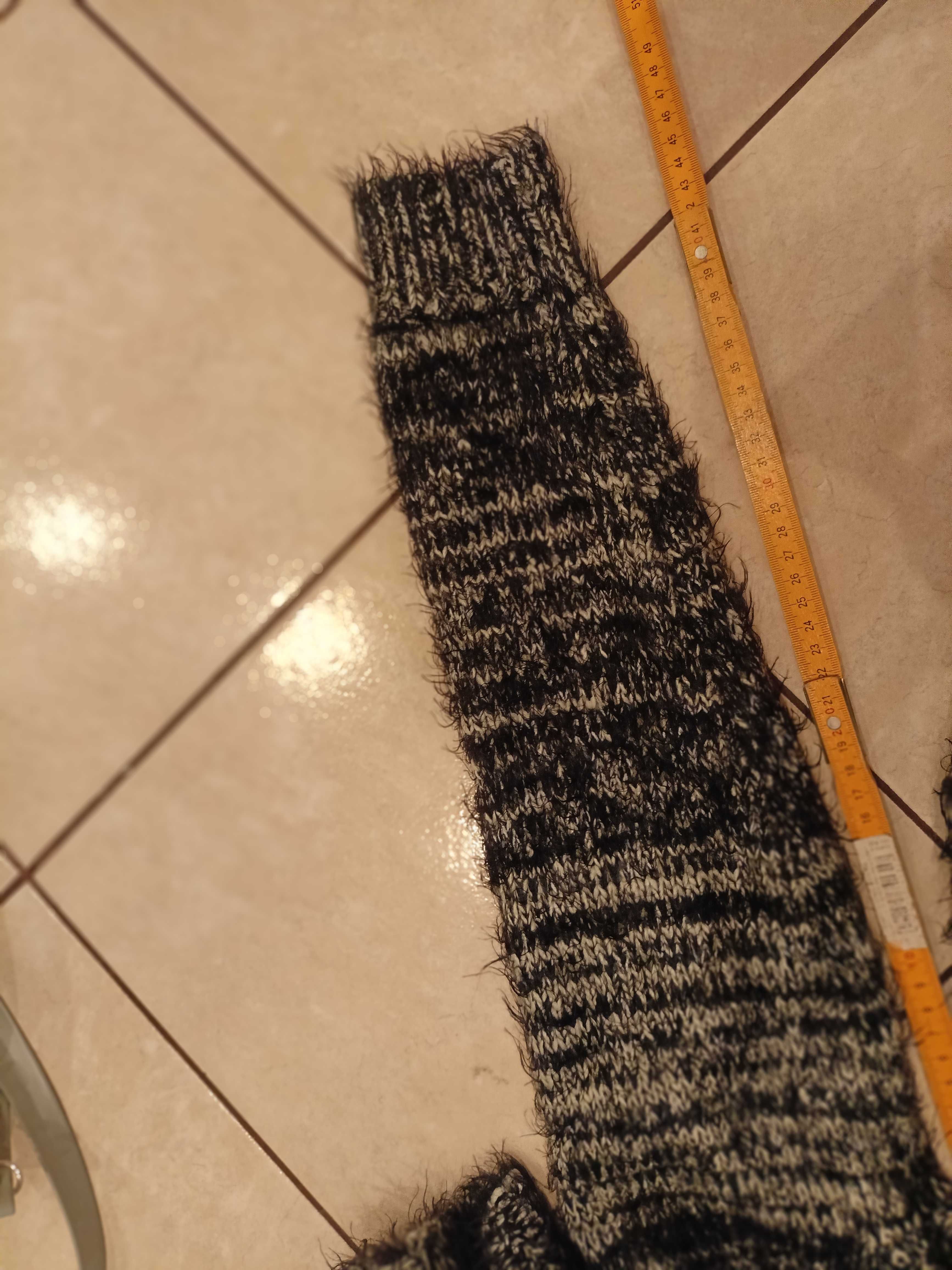 ciepły sweter swerterek kardigan 40 42 dłuższy jak płaszczyk