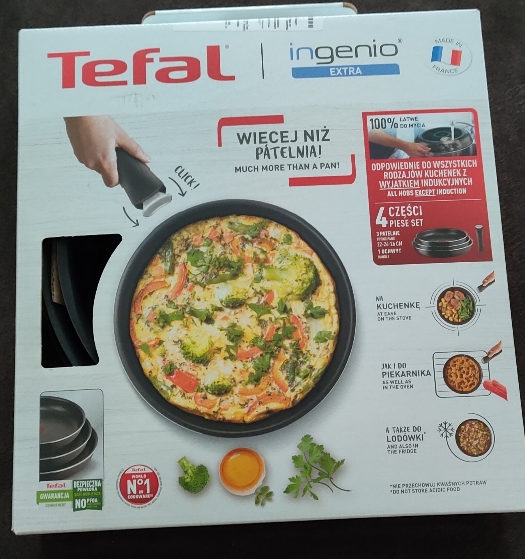 Patelnie Tefal Ingenio Extra nowe
