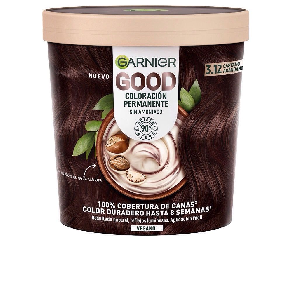 Tinta Cabelo Coloração Permanente GARNIER Good - castanho mirtilo 3.12