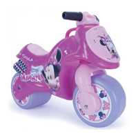 słodki różowy motor jeździk rowerek biegowy z myszką Minnie Miki