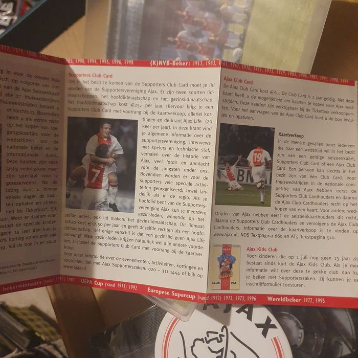 Kaseta vhs Ajax Amsterdam sezon 95/96