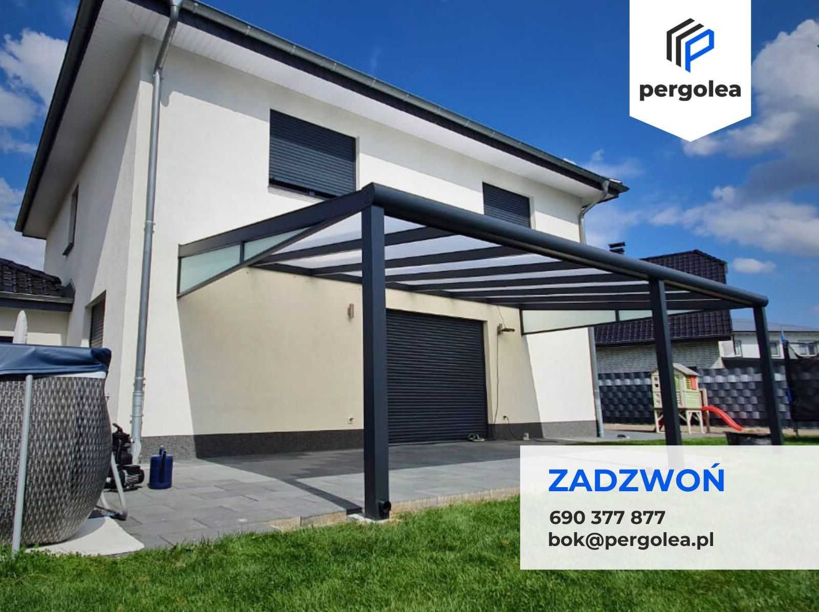 Zadaszenie Tarasu 6x3 z montażem Aluminium + Poliwęglan 16 mm ZAMÓW!