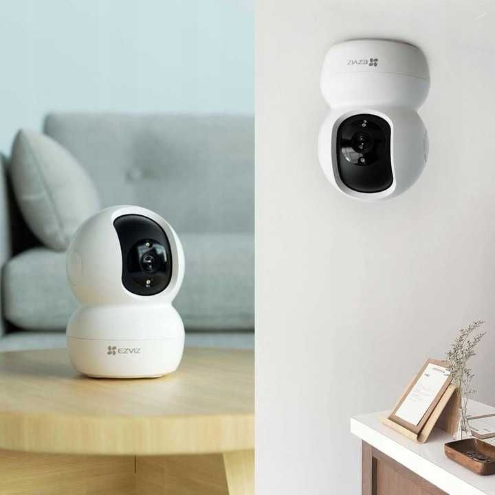 Kamera Domowa z Głośnikiem WiFi Obrotowa Wewnętrzna na Karte SD 1080p