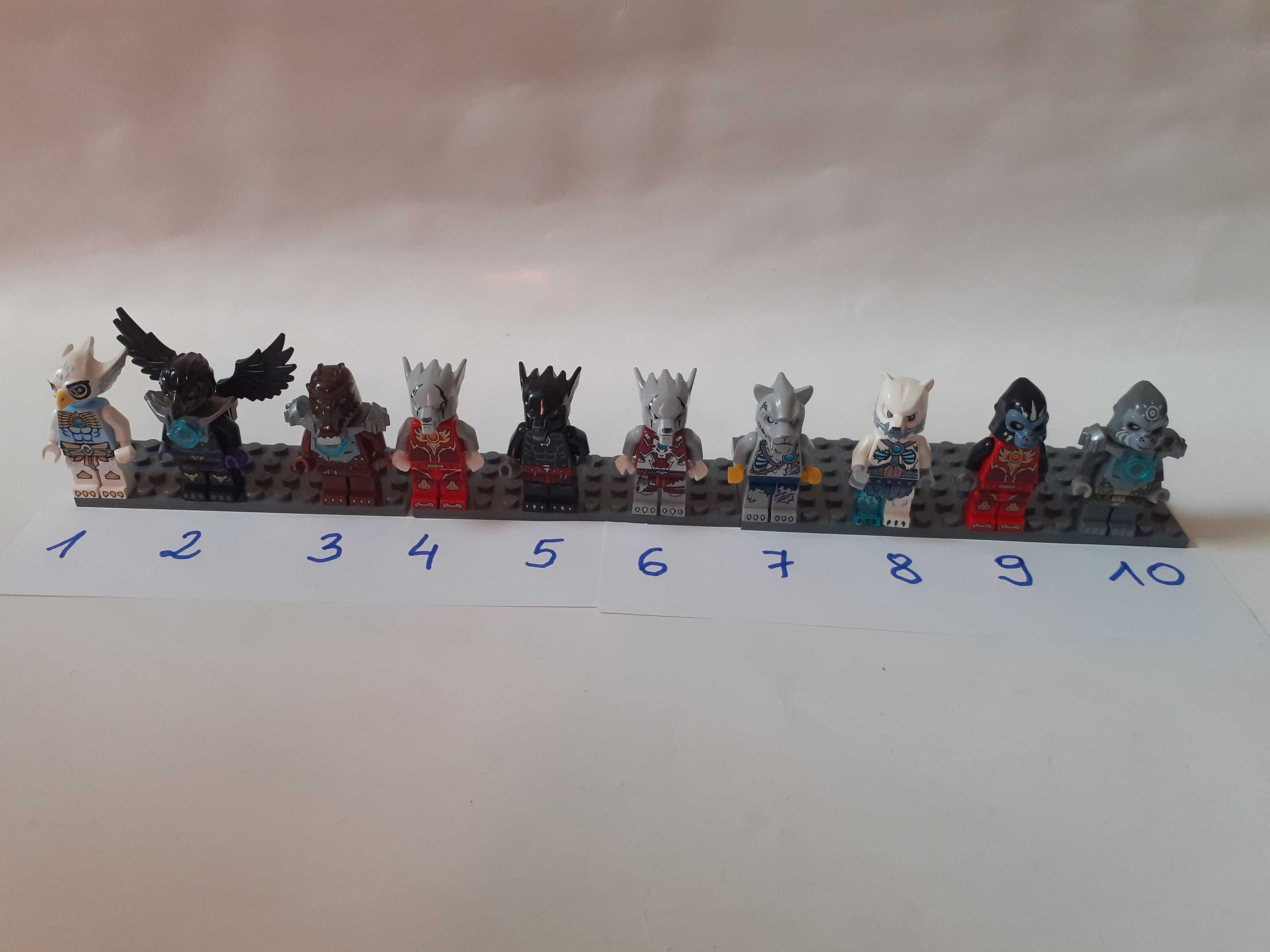 Lego Chima - Minifigures, różne Minifigurki - Razcal, Worriz, Sykor