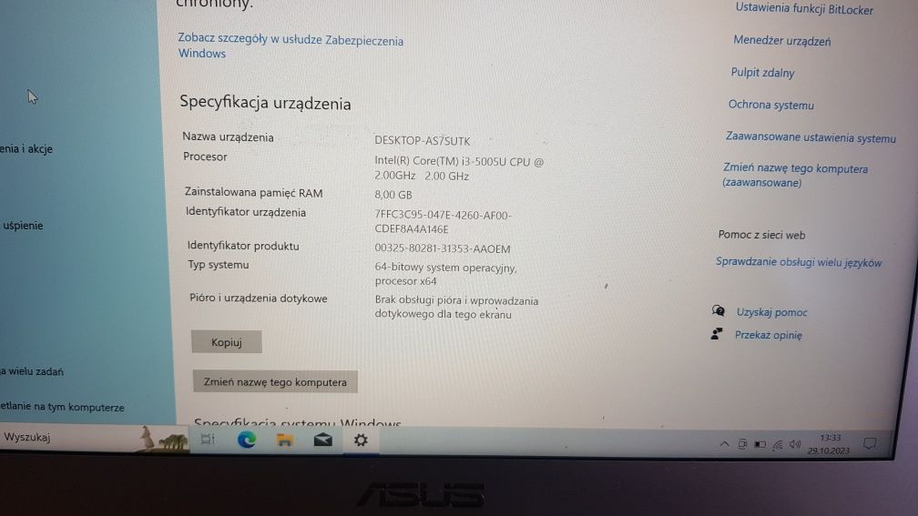 Asus Zenbook Ux303L i3 5005u 8Gb Ram 128gb ssd 13.3cala FHD