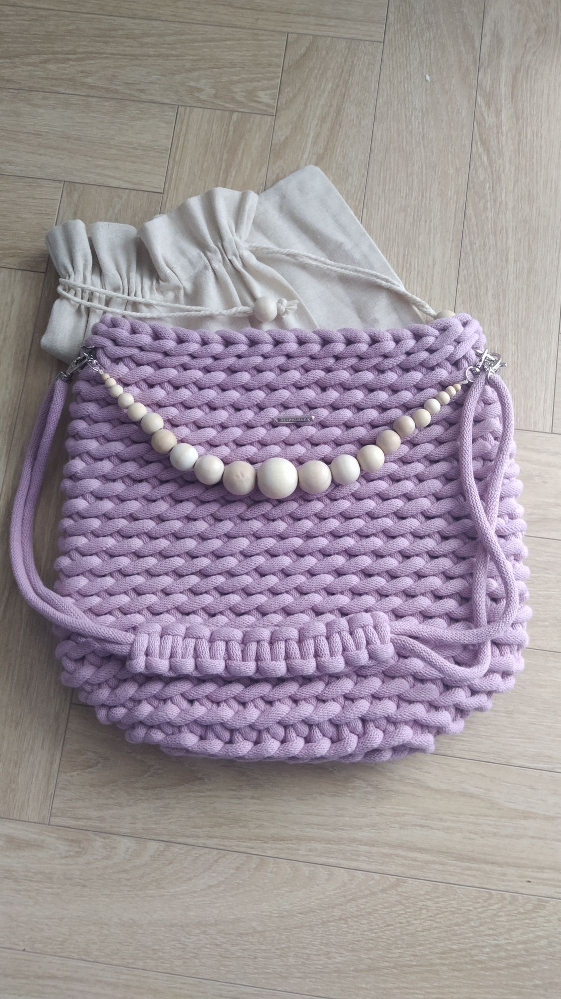 Torebka boho mama i córka prezent Boże Narodzenie rękodzieło
