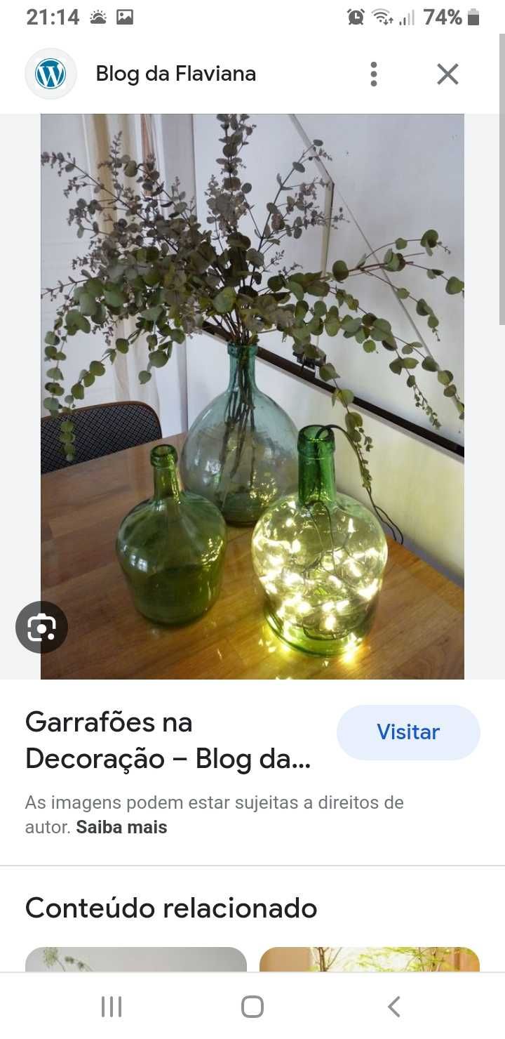 Garrafões de Vidro 5 ltrs