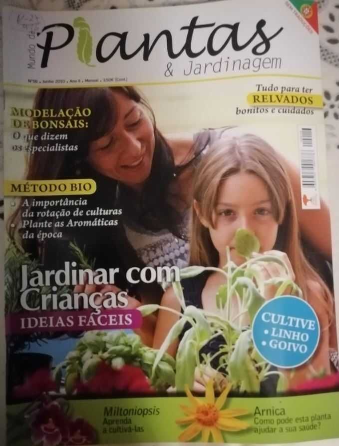 5 Revistas de "Plantas e Jardinagem" NOVAS de 2010 LOTE 2