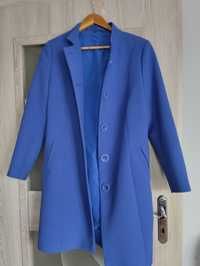 Płaszcz damski niebieski