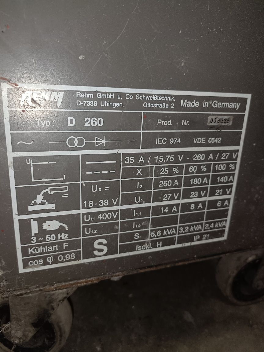 Rehm260 spawarka migomat 260