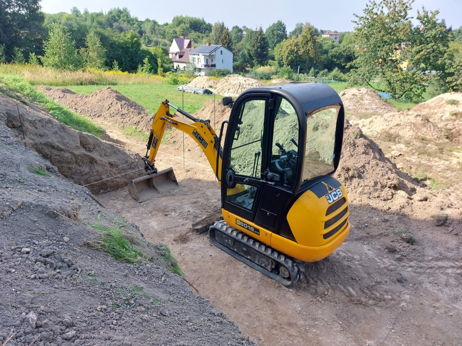 Wynajem minikoparki koparka jcb zagęszczarka kopanie