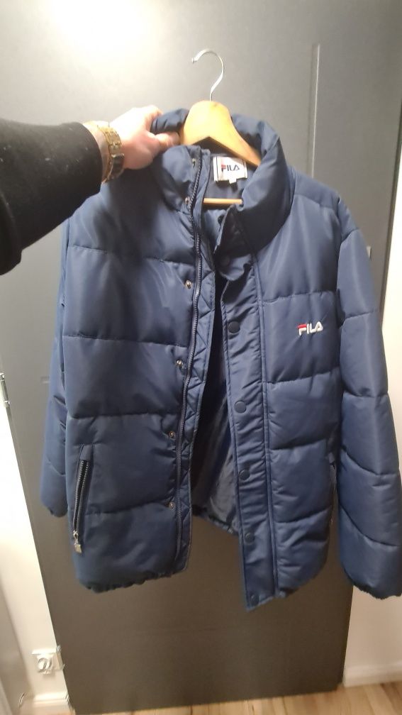 FILA granatowa kurtka zimowa rozmiar M
