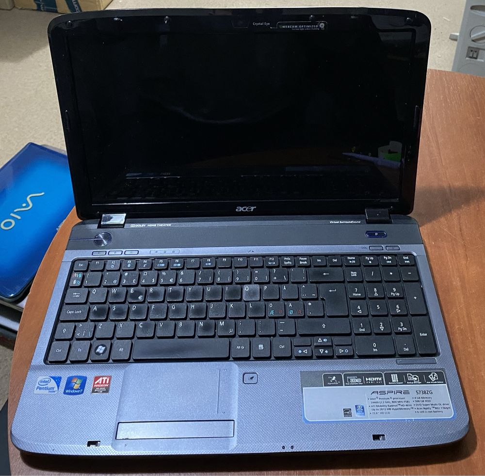 ноутбук Acer Aspire 5738 15.6"/на відновлення! N986