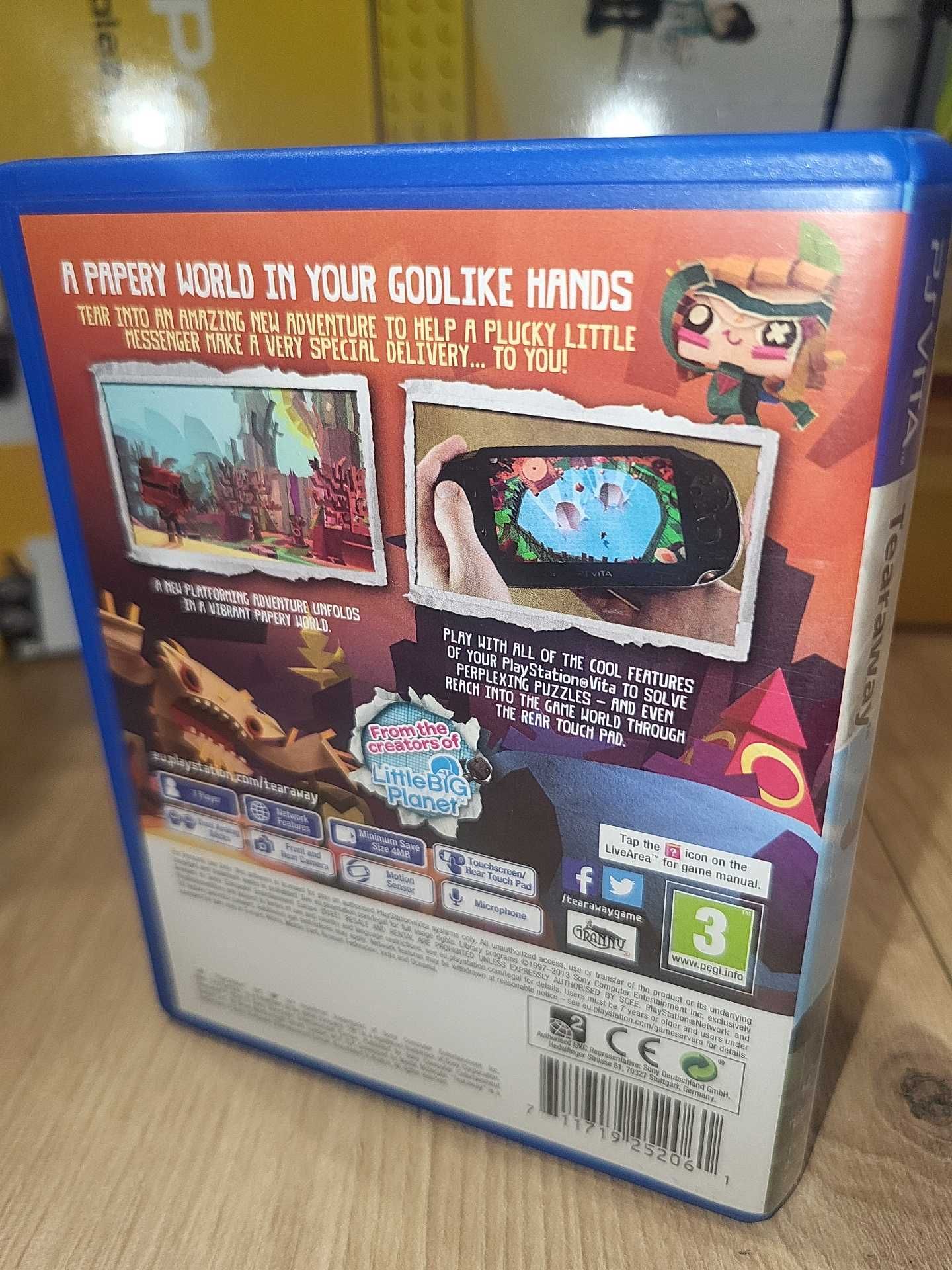Gra Tearaway - Playstation PS VITA - Komplet +PROTEKTOR