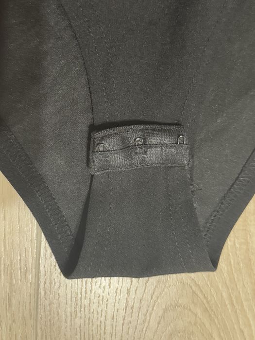 Боді з рукавами з сітки в горох S