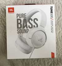 Nowe słuchawki przewodowe JBL Tune 500 Pure Bass Sound