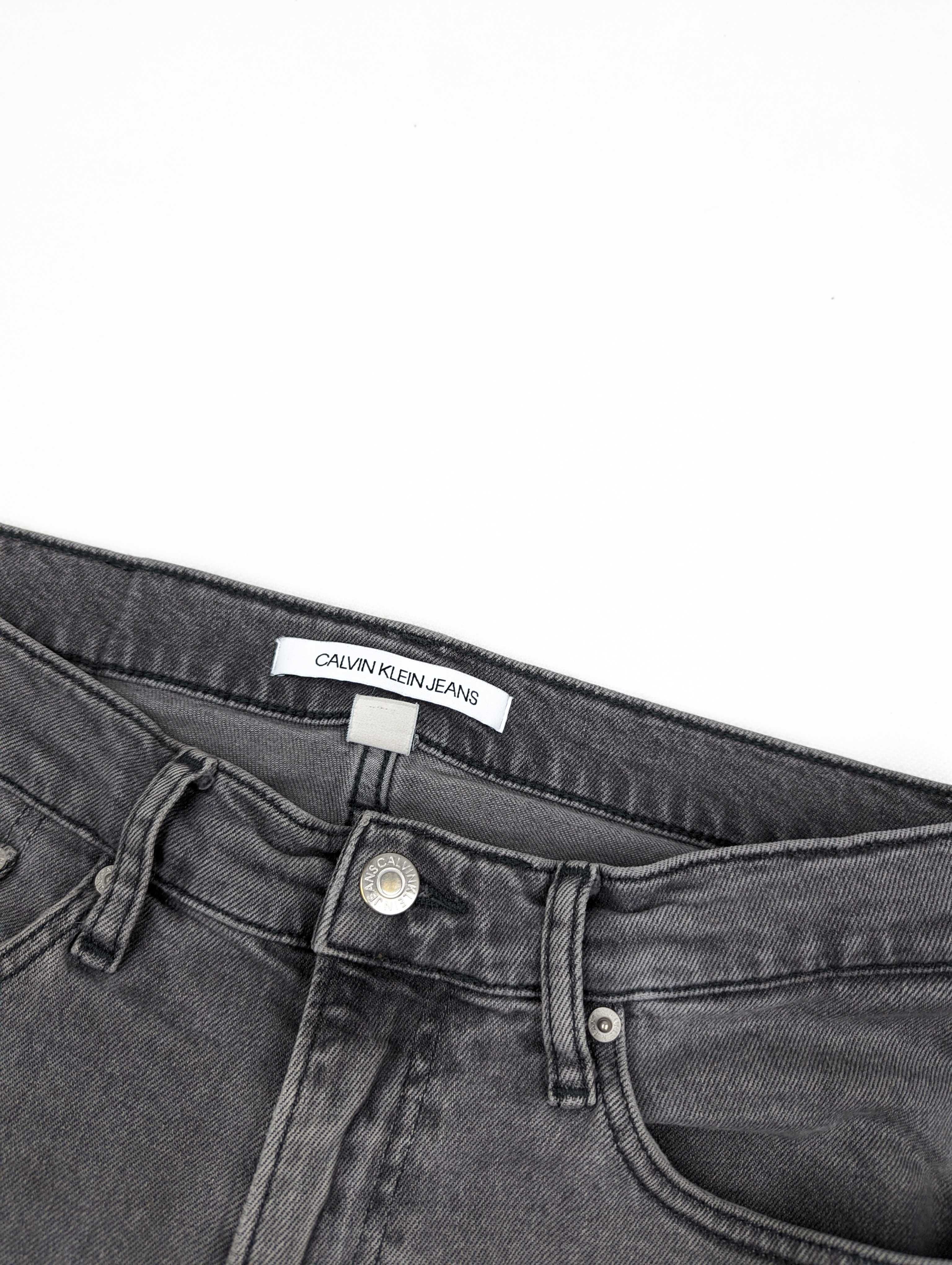 Calvin Klein szare spodnie jeansowe jeansy 32 M