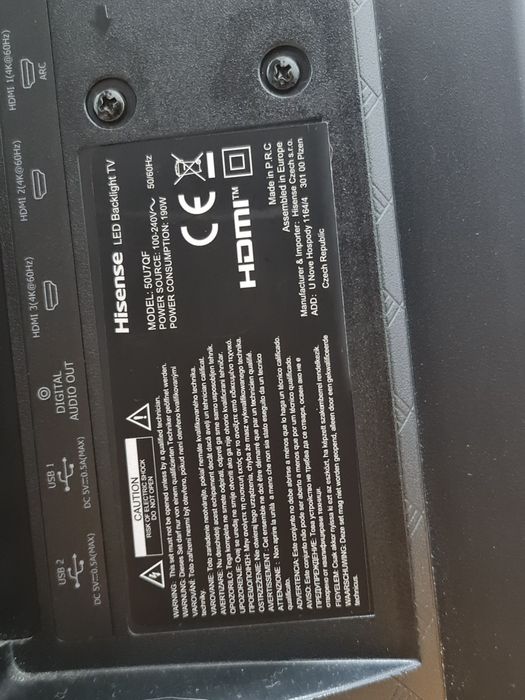 Tv Hisense avariada