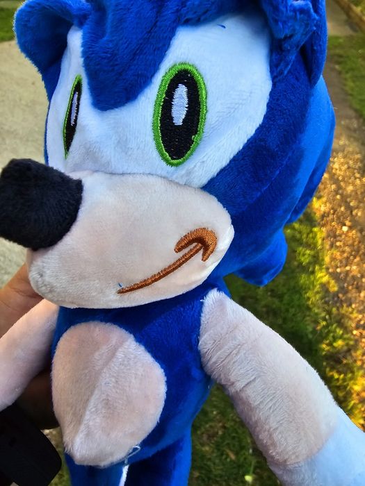 Ekstra pluszak maskotka niebieski Sonic nowy