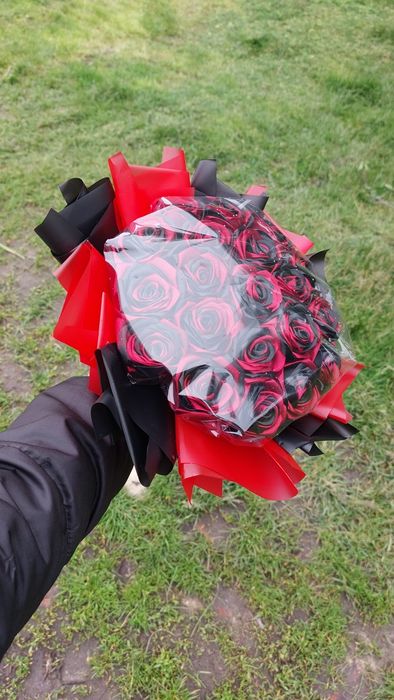 Букети з атласної стрічки