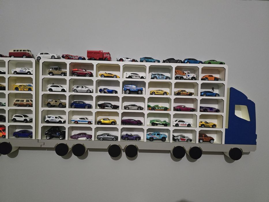 Półki na Hot Wheels, Matchbox, autka, resoraki - 110 szt.