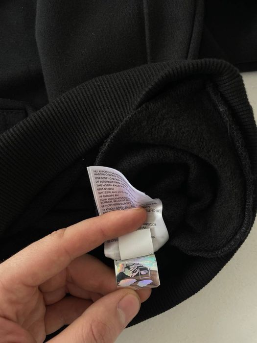 Худі The North Face Box Logo чорне/ біла кофта тнф чоловіча з лого/tnf
