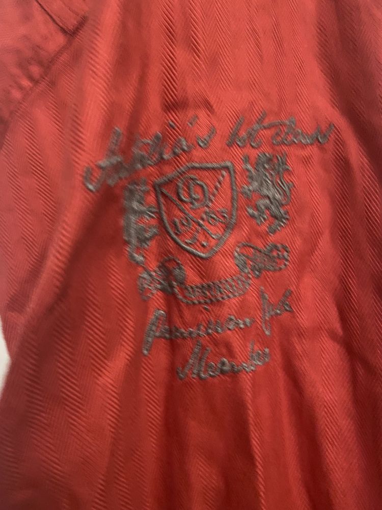 Camp David koszula czerwona M bawełna, extra stan, męska, logowana