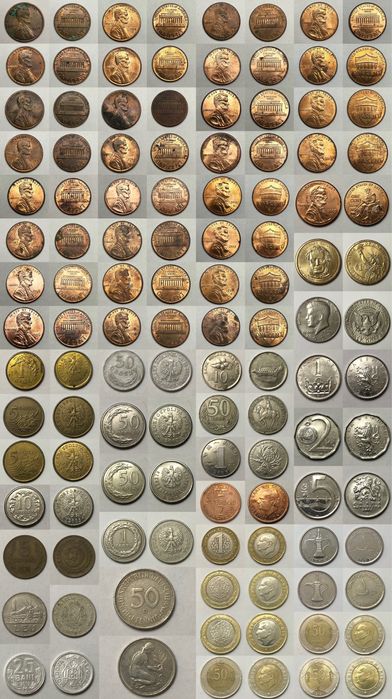 Деньги разных годов и стран/США/Украина/ссср/Европа/коллекционные